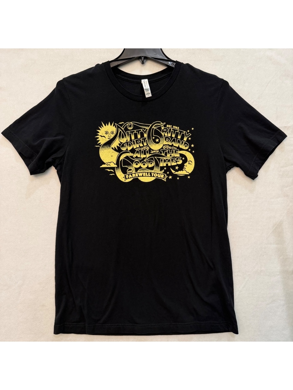 Nitty Gritty Dirt Band T-Shirt Size LARGE Black All The Good Times Farewell Tour